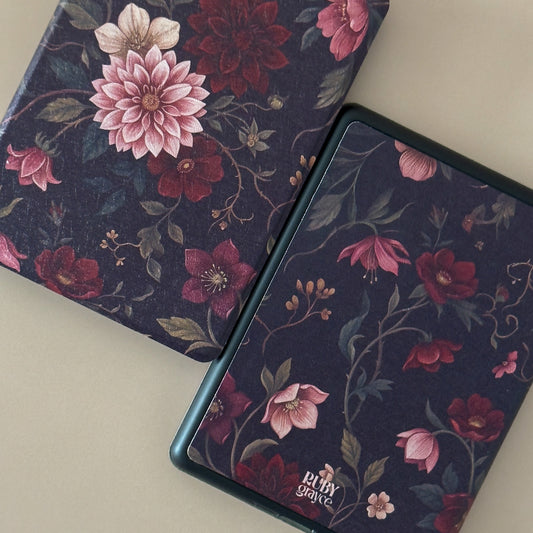 Midnight Bloom Kindle Case